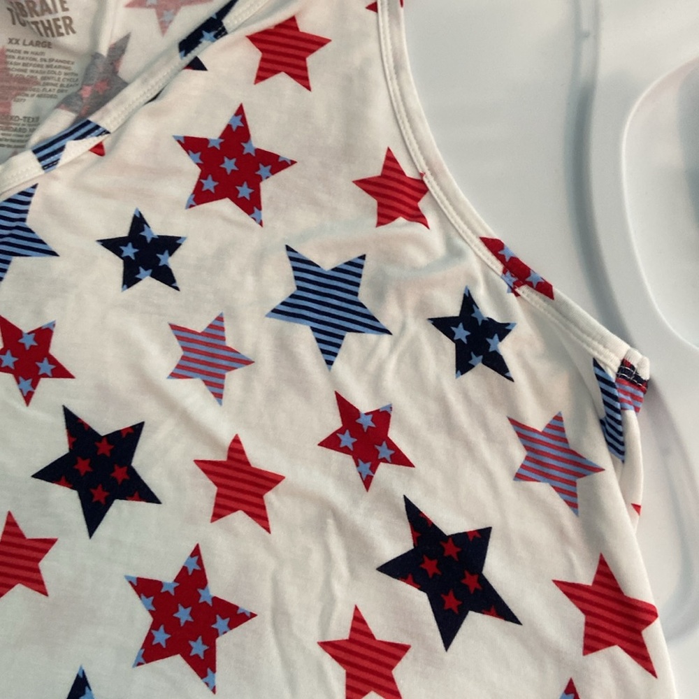 Americana V-Neck Tank Top XXL - Picture 6 of 7